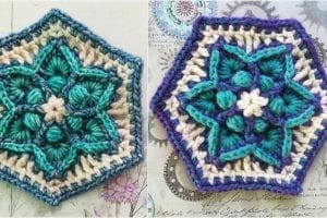 Traveller's Joy Hexagon Free Crochet Pattern