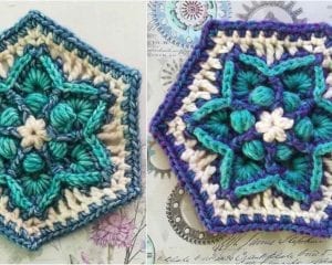 Traveller's Joy Hexagon Free Crochet Pattern