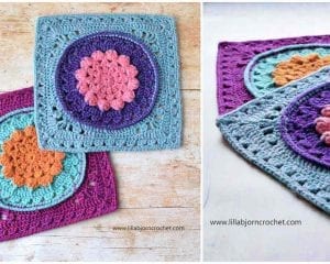 Water Lilly Square Free Crochet Pattern