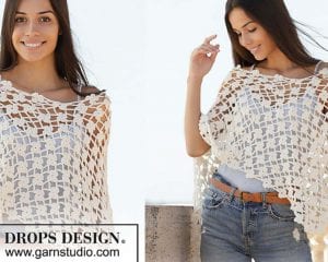 Sweet Jasmine Poncho Free Crochet Pattern