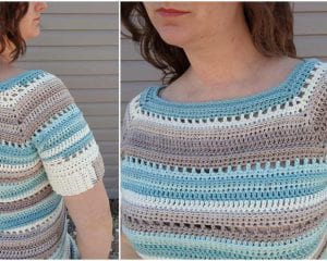 Spring Stripes Raglan Free Crochet Pattern