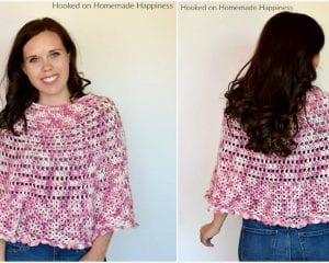 Springtime Poncho Free Crochet Pattern