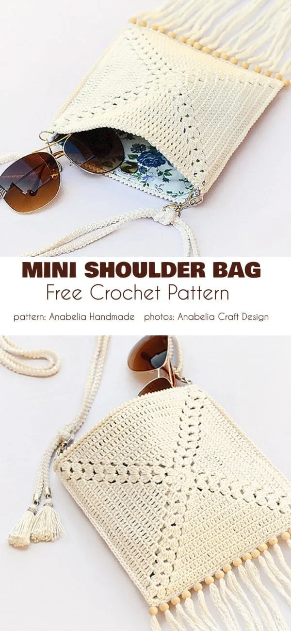 Summer Mini Shoulder Bag Free Crochet Pattern