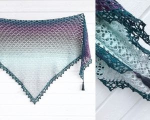 Cotton Flower Shawl Free Crochet Pattern