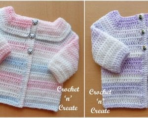 Easy Peasy Baby Cardigan Free Crochet Pattern