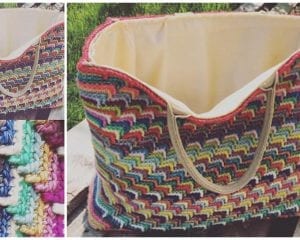 Groovy Shopping Bag Free Crochet Pattern
