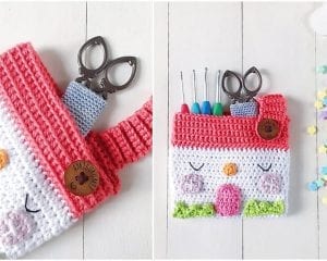 House Pouch Free Crochet Pattern