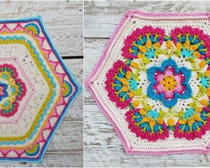 Mary's Memory Afghan Block Free Crochet Pattern