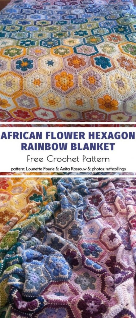 Amazing Hexagon Afghans Free Crochet Patterns - Your Crochet