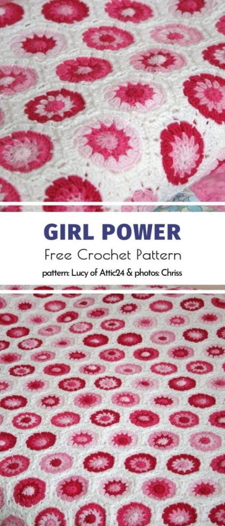 Amazing Hexagon Afghans Free Crochet Patterns - Your Crochet
