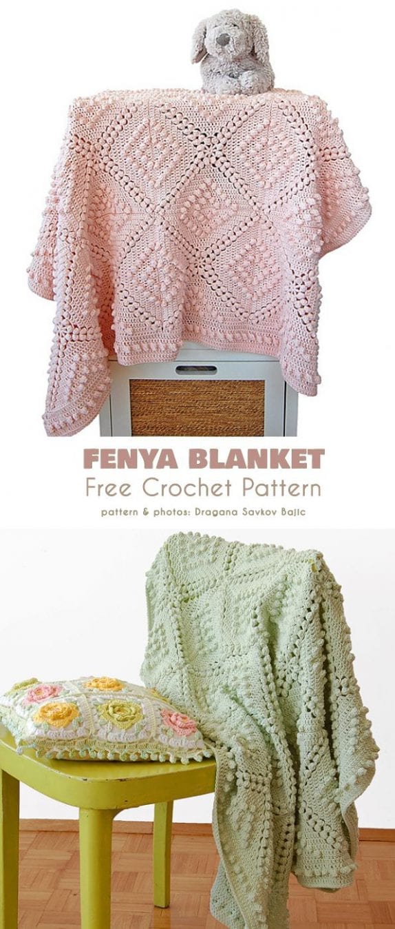 Fenya Blanket Free Crochet Pattern