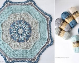 April Shower Mandala Free Crochet Pattern