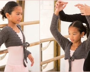 At the Barre Shrug Free Crochet Pattern