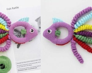 Fish Baby Rattle Free Crochet Pattern