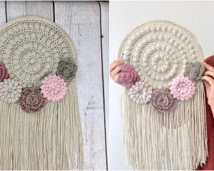 Crafty Boho Wall Hanger Free Crochet Pattern