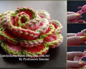 How to Crochet Rose Flower Free Tutorial