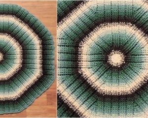 Mossy Oaks Rug Free Crochet Pattern