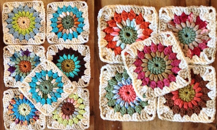 Sunburst Granny Square Free Crochet Pattern | Your Crochet