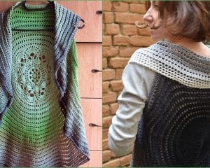 Whirl Mandala Cardigan Free Crochet Pattern