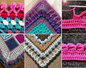 crochet blanket edgings