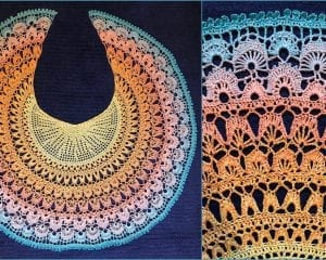 Birds of Paradise Shawl Free Crochet Pattern