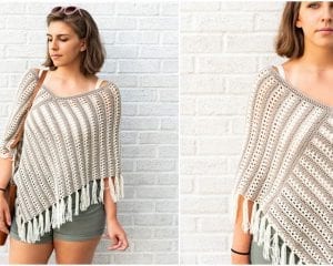Duo Poncho Free Crochet Pattern