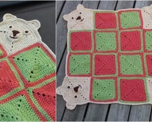 Teddy Go Round Baby Blanket