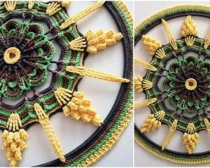 Tender Touch of Sunbeams Mandala Free Crochet Pattern