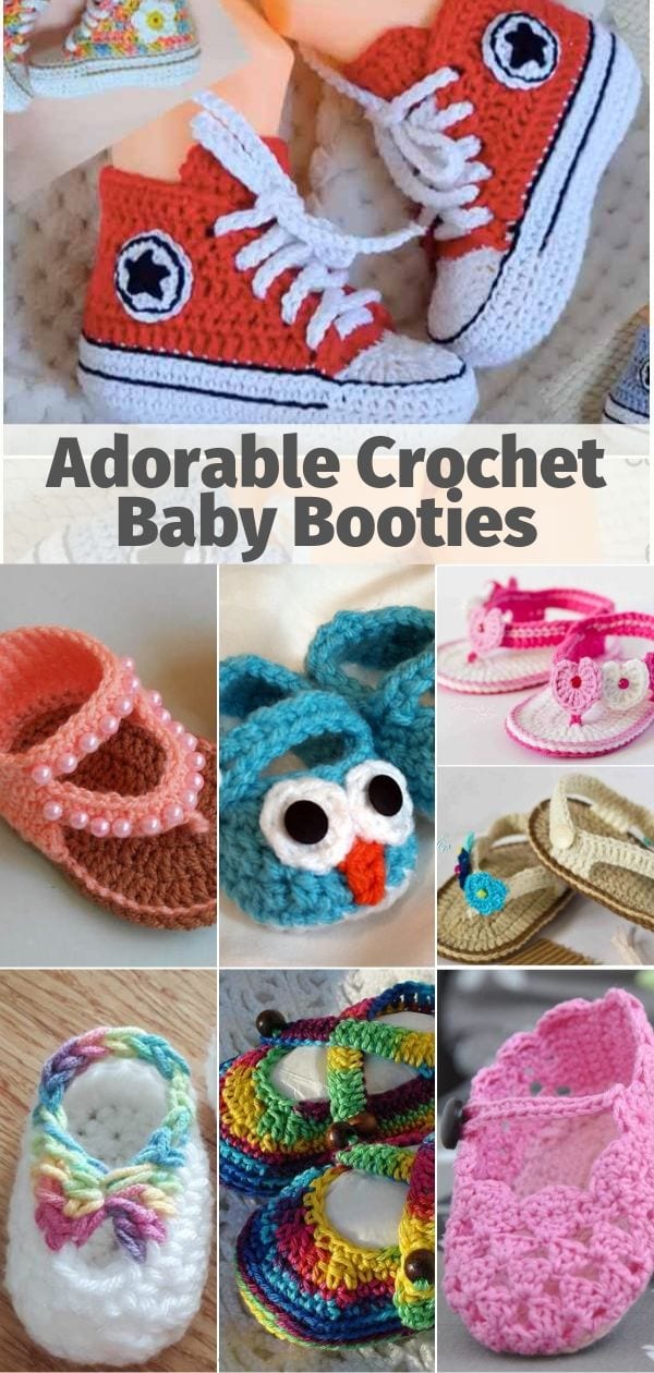 Adorable Crochet Baby Booties