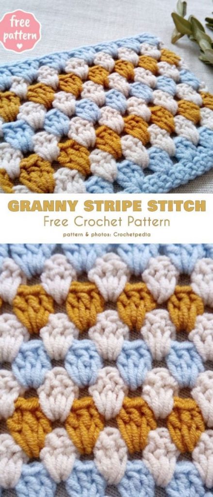 Granny Stripe Stitch Free Crochet Pattern - Your Crochet