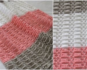 Peek a Boo Blanket Free Crochet Pattern