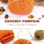 Explore the charming world of crochet pumpkin patterns with these delightful creations in orange and gray, adorned with twine bows and cinnamon stick stems, surrounded by small pinecones and yarn.