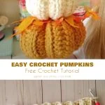 Easy crochet pumpkins tutorial.