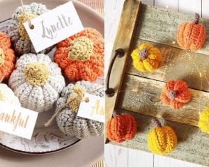 Fun Crochet Pumpkins Decor