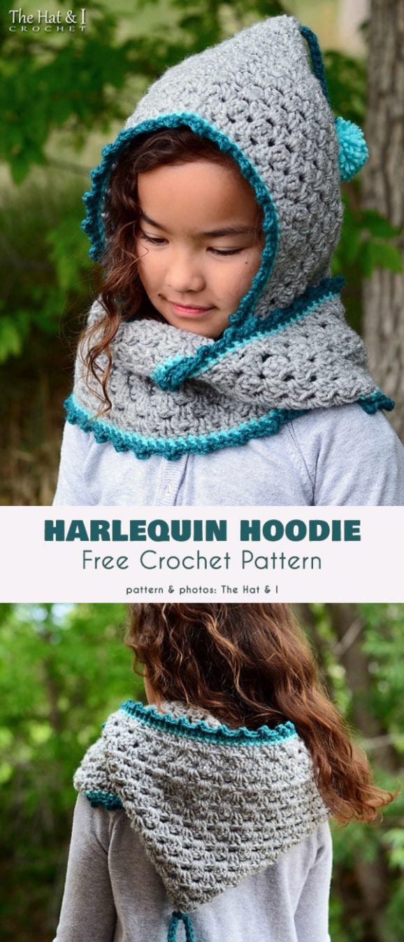 Harleqin Hoodie Free Crochet Pattern