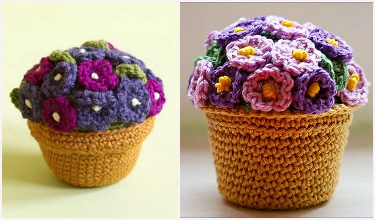 Potted Plant Free Crochet Pattern