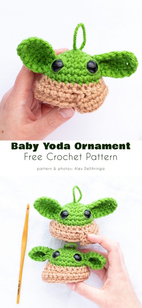 Baby Yoda and Space Pod Free Crochet Patterns