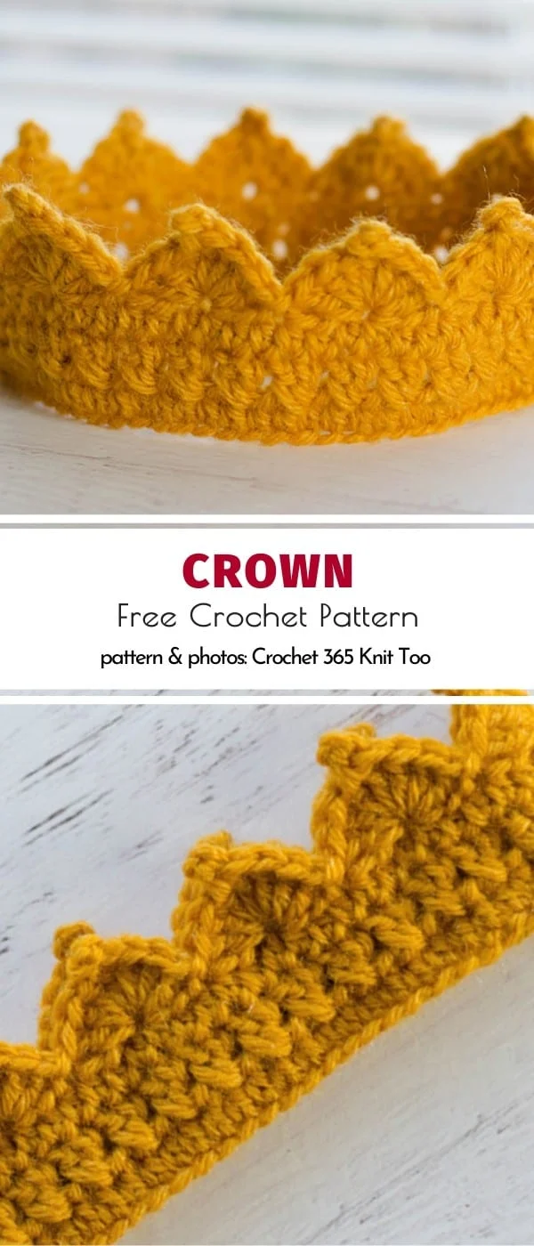 Crown Free Crochet Pattern
