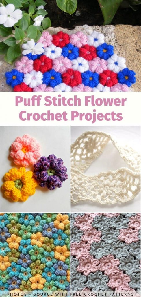 Puff Stitch Flower Crochet Projects & Free Patterns - Your Crochet