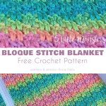 Explore the vibrant striped crochet blanket in green, yellow, pink, and blue hues. This delightful design is featured as one of Erica Dietz's crochet baby blanket patterns free to download.