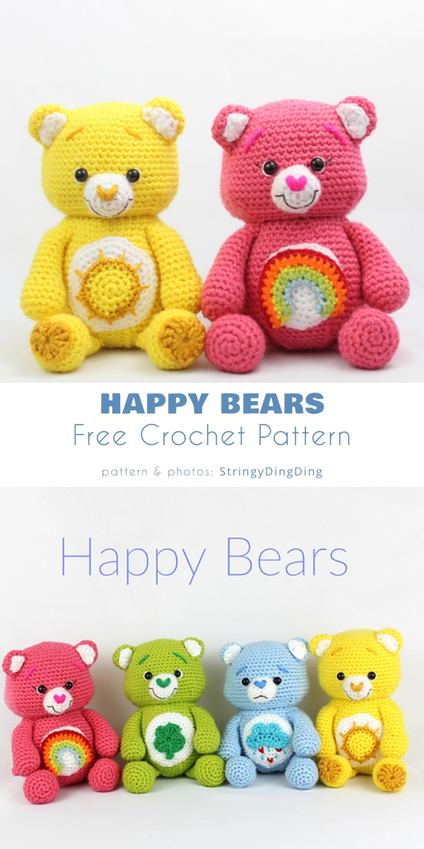 Happy Bears Free Crochet Pattern