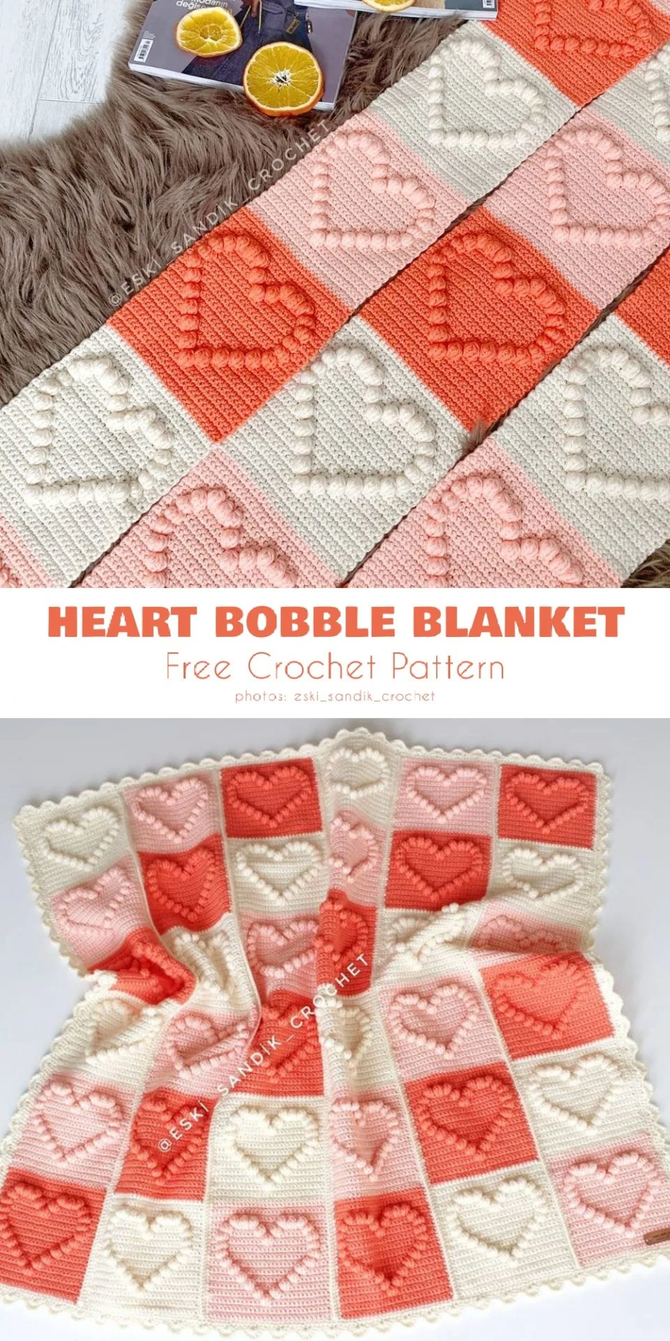 bobble heart blanket scaled