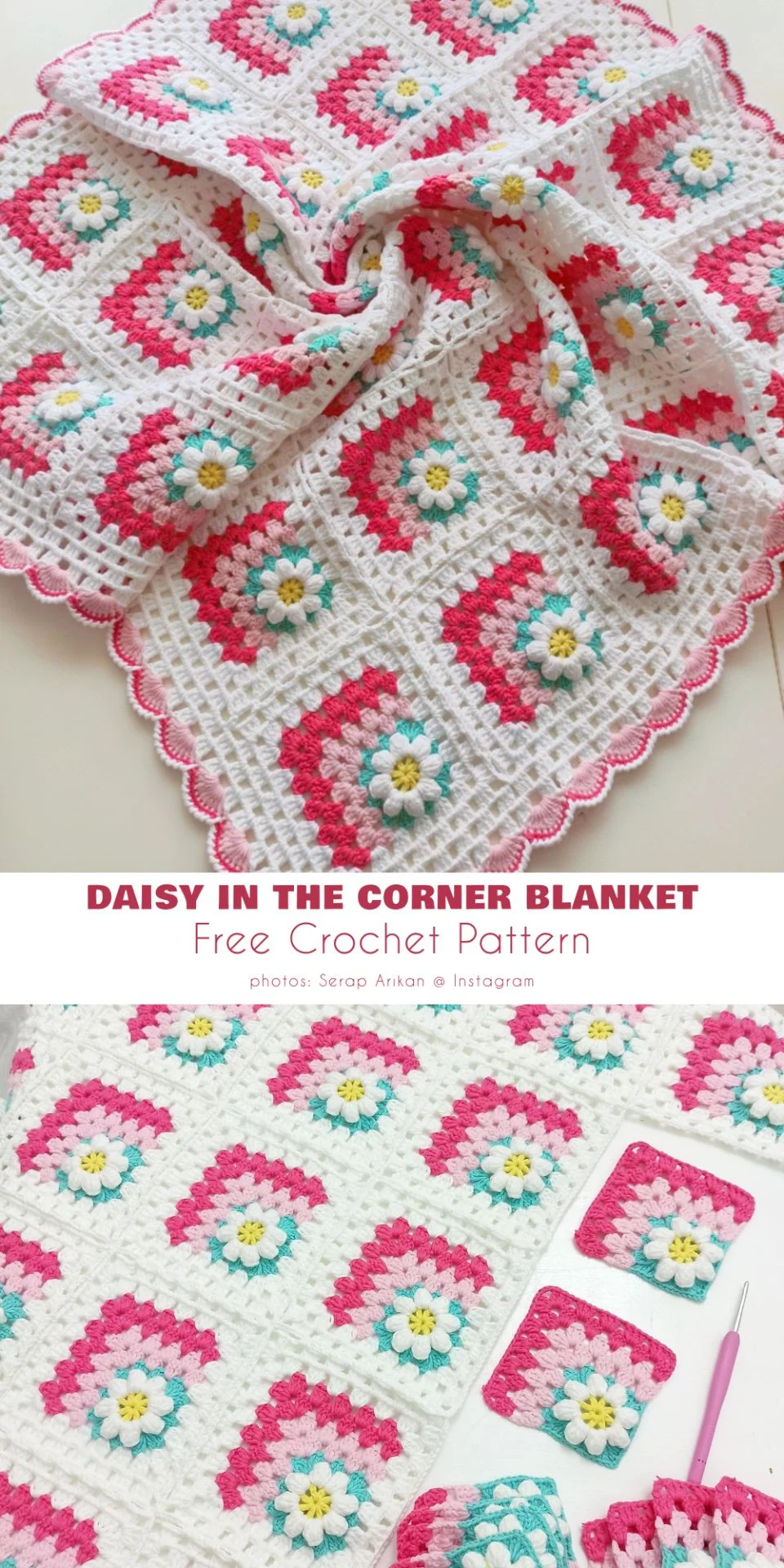 Daisy in the Corner Blanket
