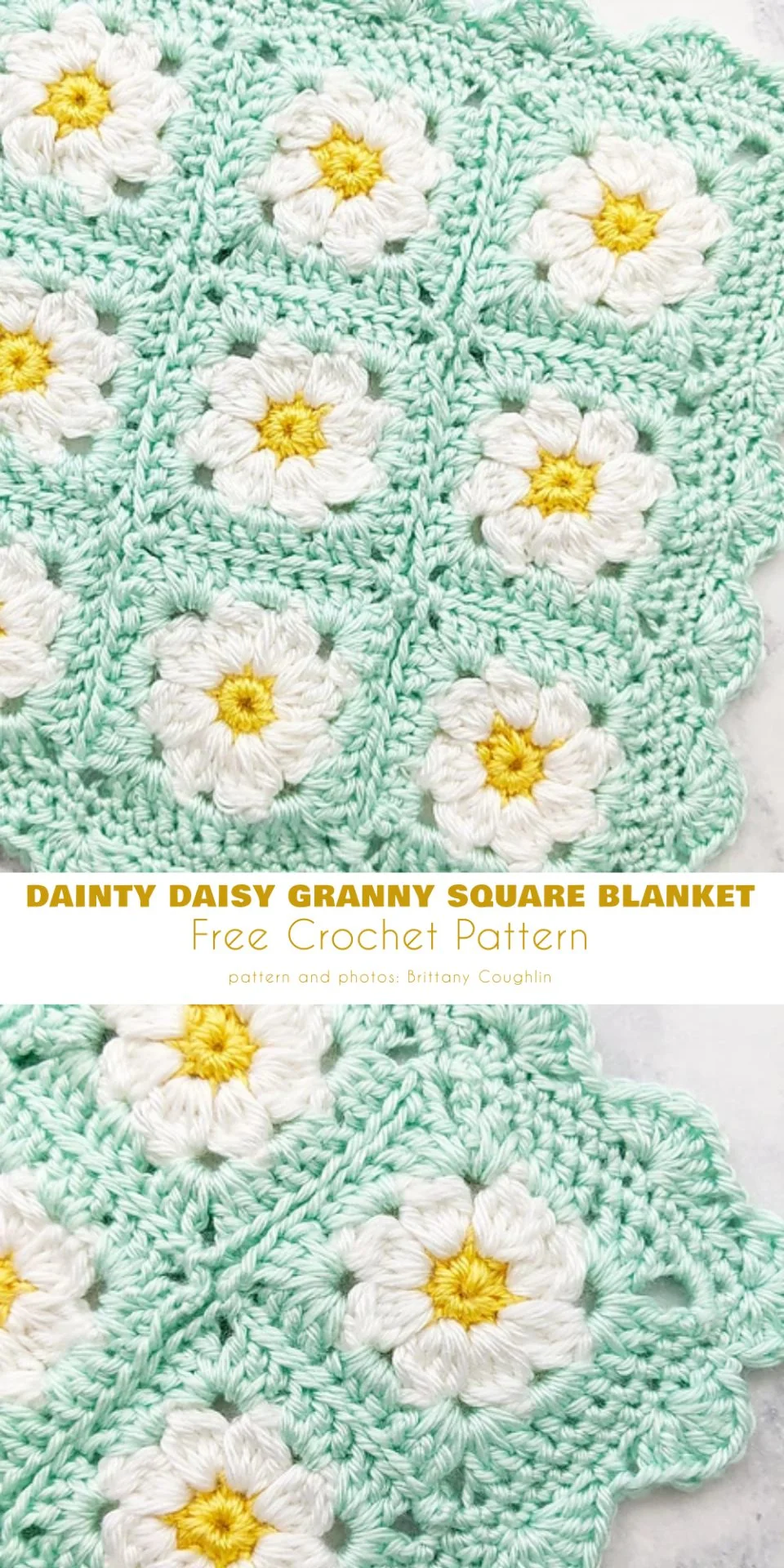 Dainty Dasiy Granny Square Blanket