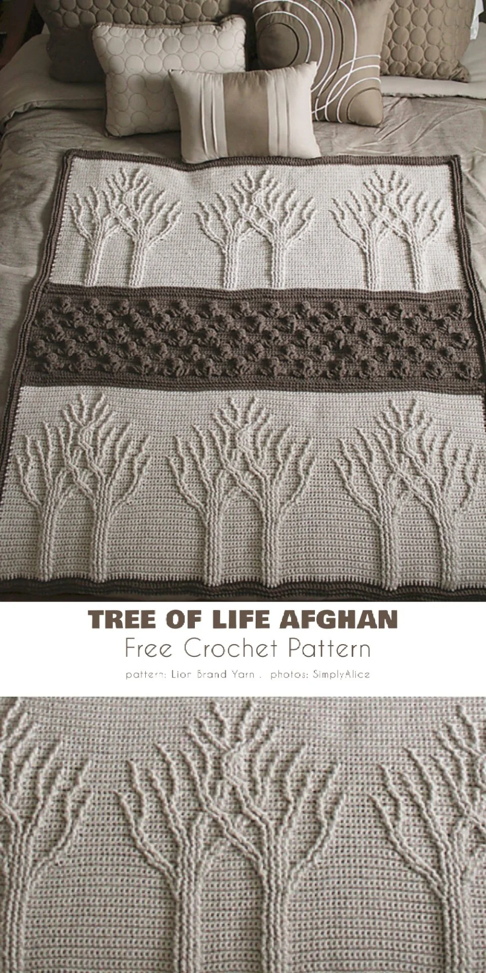 Tree of life afghan