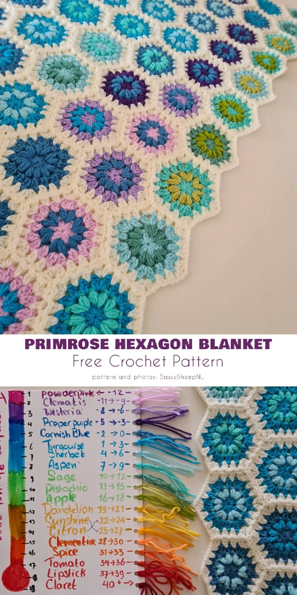 Primrose Hexagon Blanket