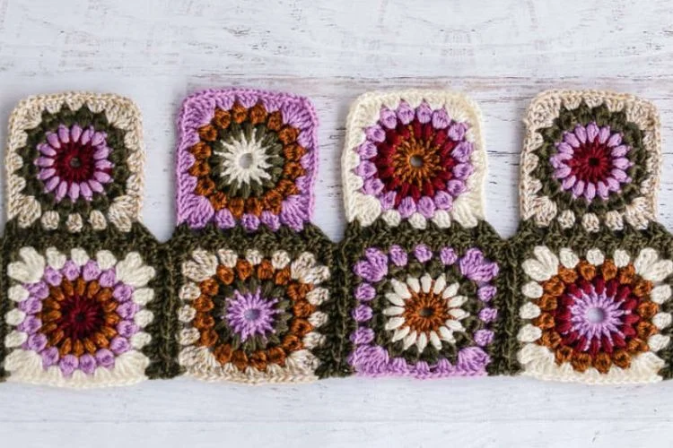 sunburst granny squares by jess coppom ft kp