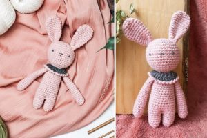 Rose Bunny Amigurumi