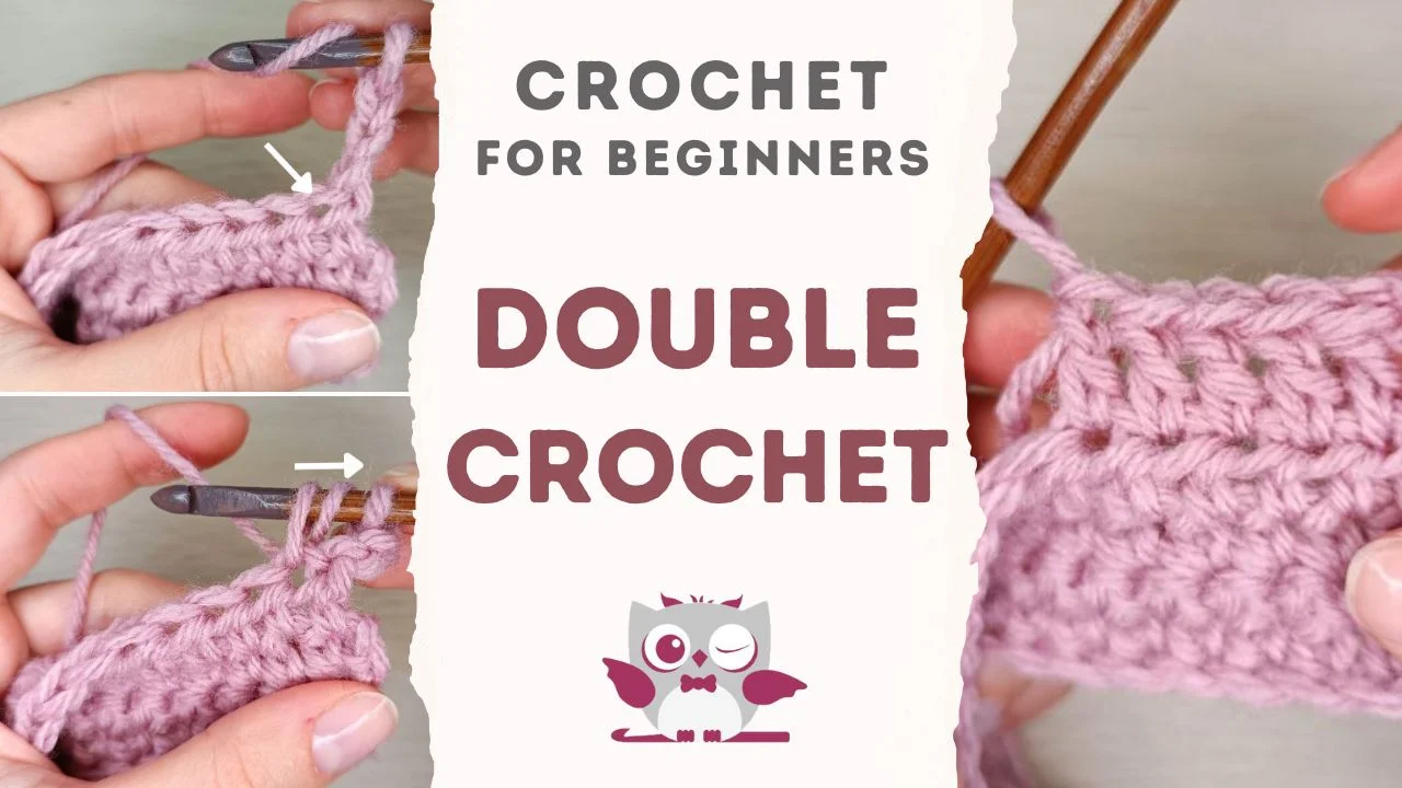 Learn how to crochet the double crochet stitch with this beginner-friendly tutorial.