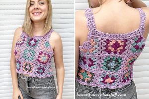 Granny Square Crop Top